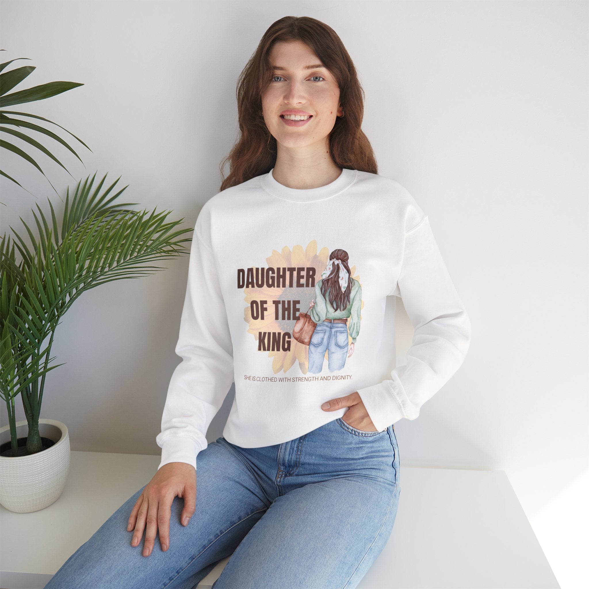 Daughter of the King Sweatshirt — Christian Faith Crewneck