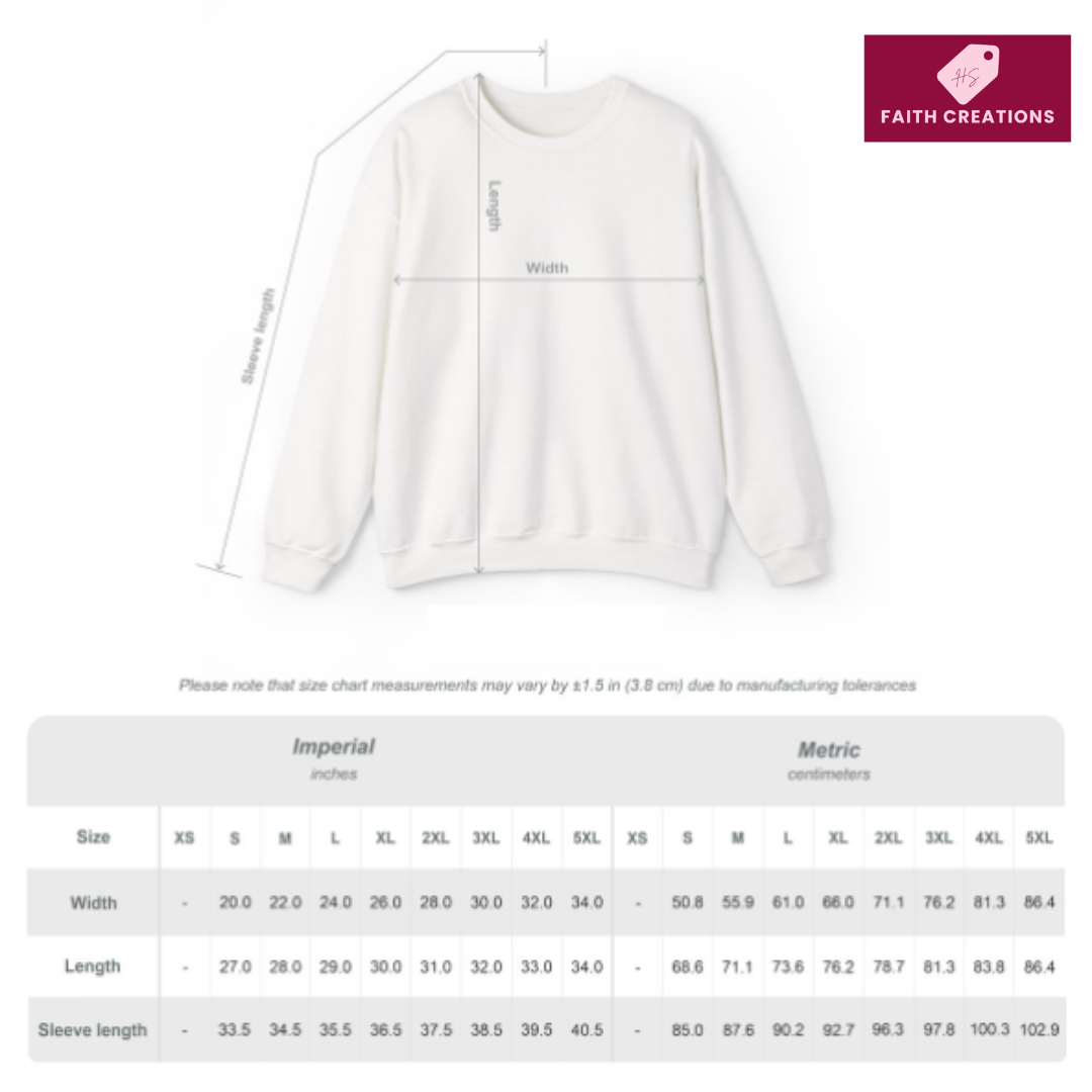 Blessed Crewneck Sweatshirt — Pink Gothic Design