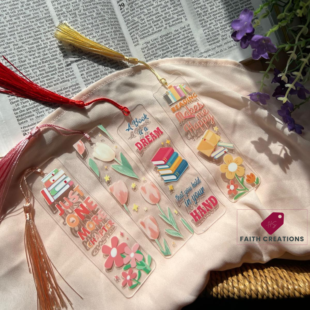 Acrylic Bookmark – "Just One More Chapter" | Book Lover Gift