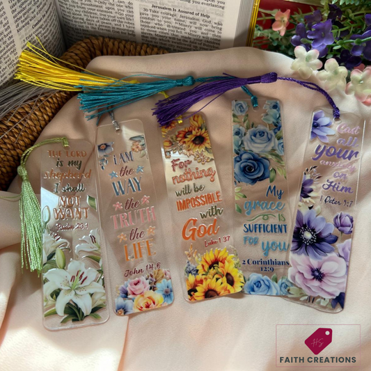 Acrylic Bookmark – “For Nothing Will Be Impossible with God” (Luke 1:37)